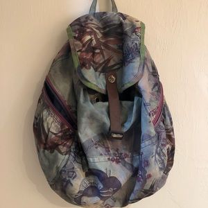 Lucky Brand Geisha print backpack